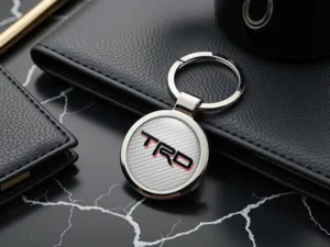 Toyota TRD Portachiavi Metallo Acciaio Inox Aspetto Premium